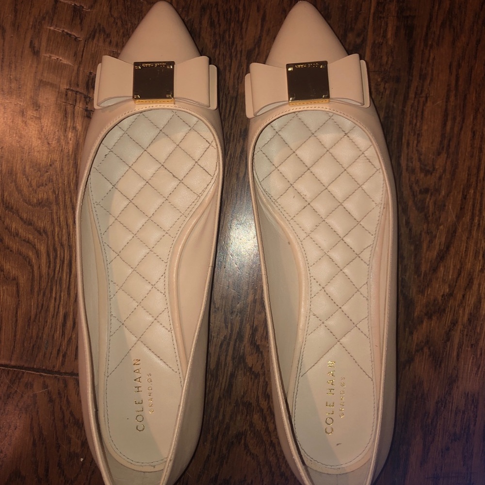 Nude Cole Haan Bow Flats